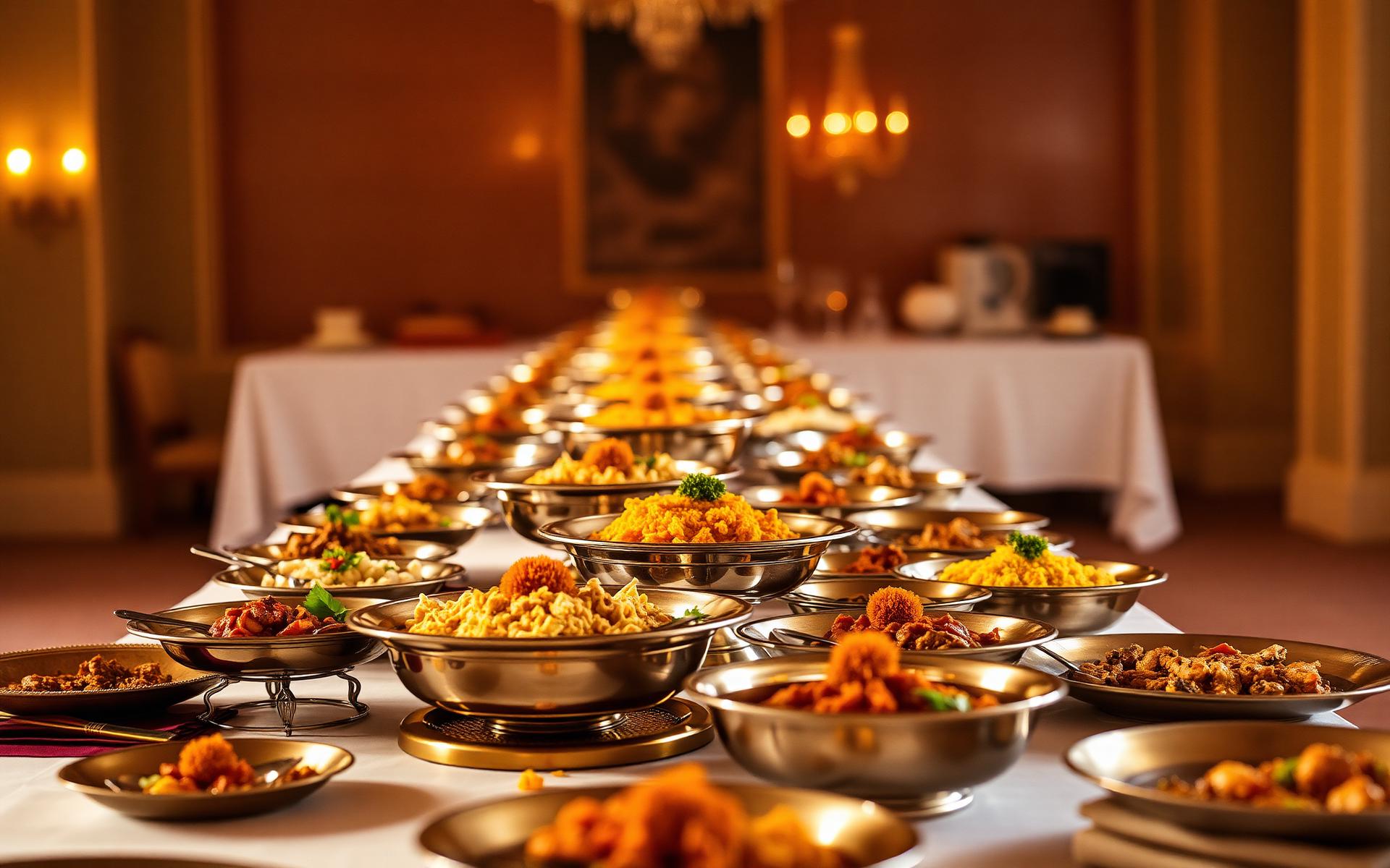 Elegant catering banquet